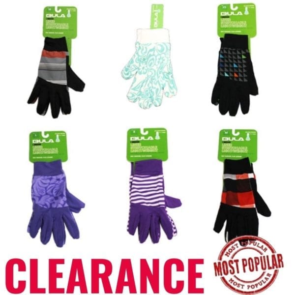Wholesale Gender Neutral Brand Name Bula Micro-stretch Lightweight Gloves/Liners, Asst.