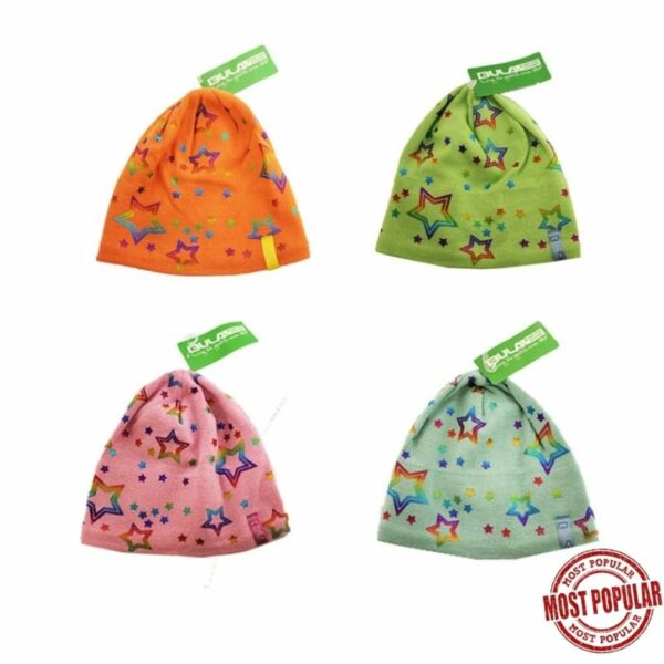 Wholesale Brand Name Bula Kids' Knit Beanie/Toque with Star Print (O/S)