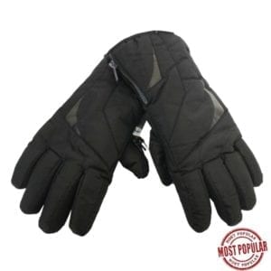 Wholesale Brand Name Nylon Adult Ski Gloves with Zipper