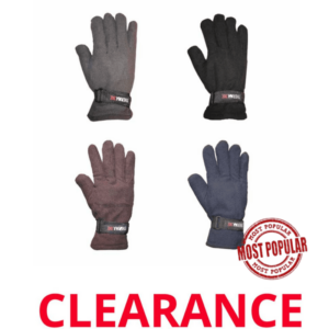 Wholesale Mens’ Fleece Gloves with Adjustable Straps