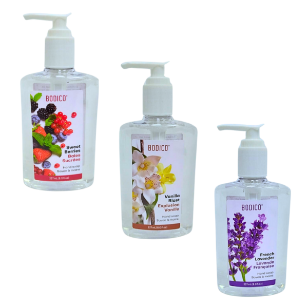 Wholesale Brand Name Bodico Hand Soaps with Pump - Assorted Scents