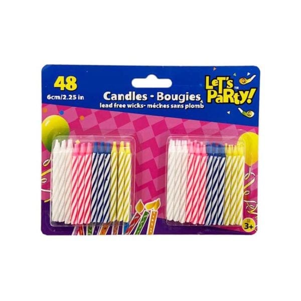 Wholesale Birthday Candles 48 PK Bargains Group