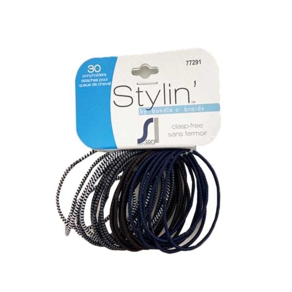 Wholesale Multicoloured Hair Elastics – 30 Pack ($0.05 each)