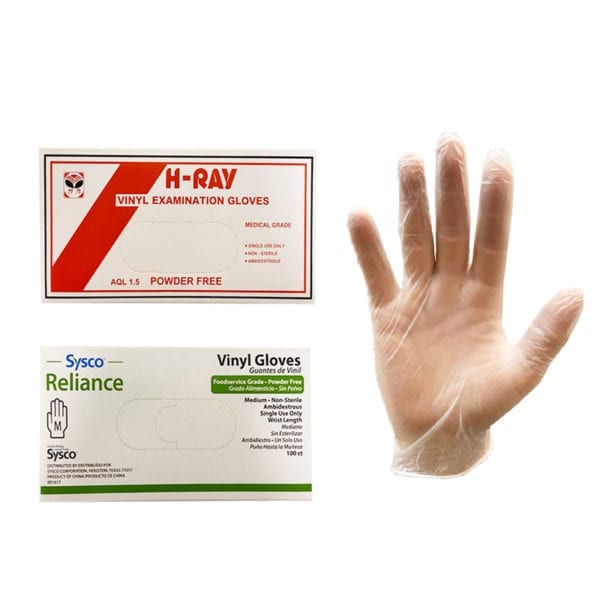 Wholesale Clear Vinyl Disposable Gloves – Medium - 1000 Pack