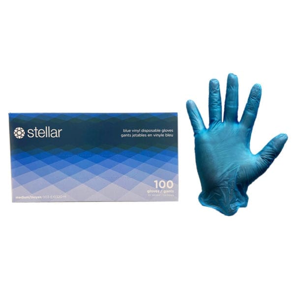 Wholesale Blue Vinyl Disposable Gloves – Medium - 1000 Pack