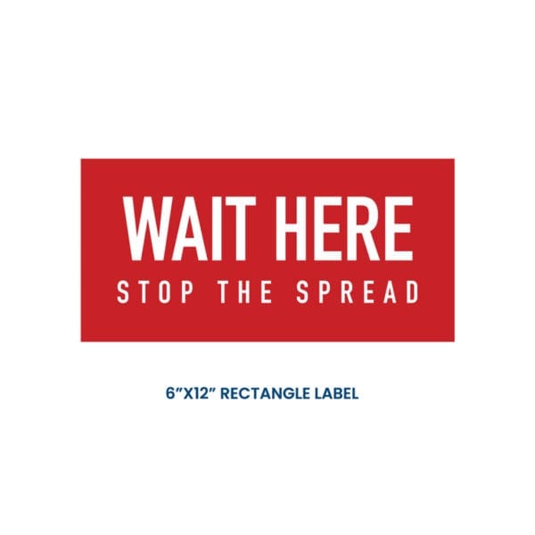 Wholesale Social Distancing Floor Sticker – 6" x 12"