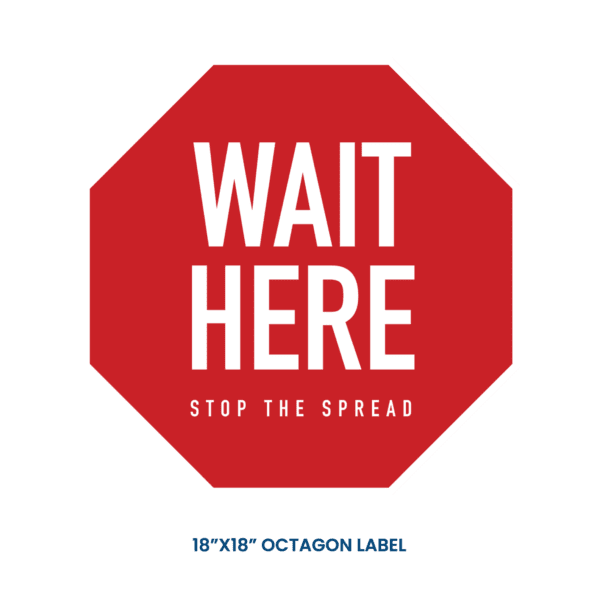 Wholesale Social Distancing Floor Sticker – 18" X 18"