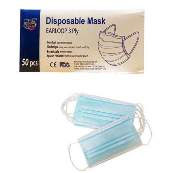 Wholesale 3-Ply Non-Medical & Disposable Protective Face Masks – 50 Pack ($0.20 Each) - Image 2