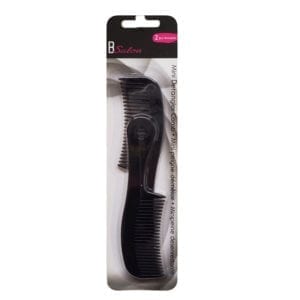 Wholesale Mini Detangler Comb with Handle - 2 Pack ($0.63 each)
