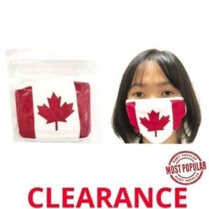 Wholesale Canada Flag Adult Non-Medical Reusable Fabric Face Mask