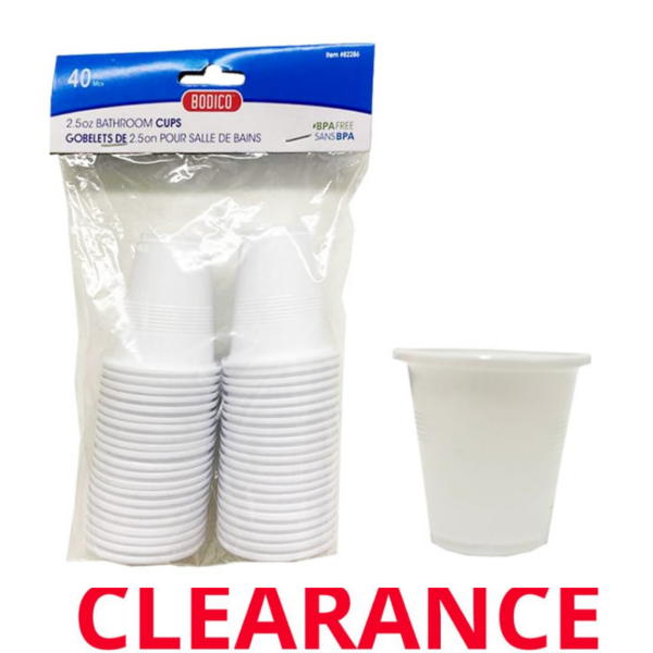Wholesale Disposable Cups, 40-pack ($0.05 each)