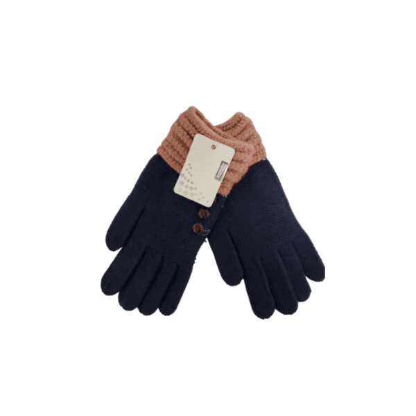 Wholesale Ladies’ Knit Texting Gloves with Buttons - Asst. Colours - Image 6