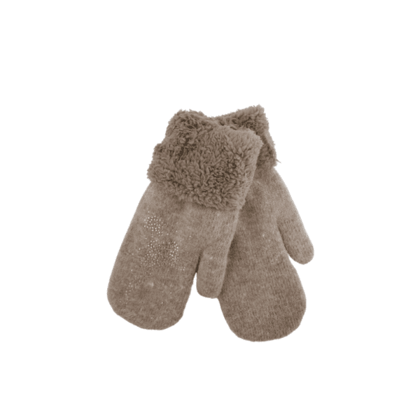 Wholesale Ladies' Winter Mitten with Cuff and Jewels - Assorted Colours - Image 5