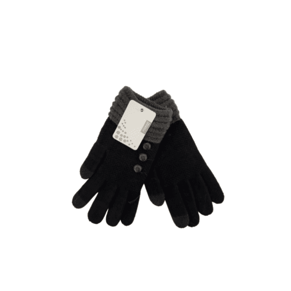 Wholesale Ladies’ Knit Texting Gloves with Buttons - Asst. Colours - Image 8