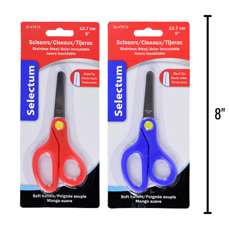 Scissors with blunt tip on white back gound