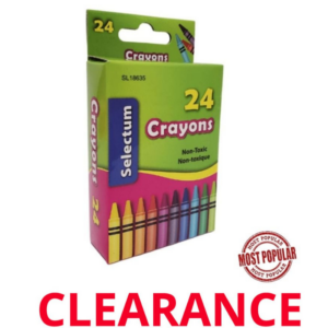 Wholesale 24-Pack Non-Toxic Crayons