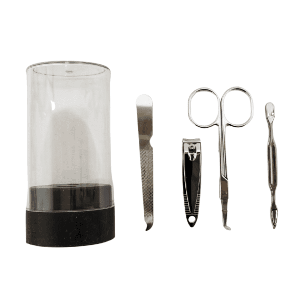 Wholesale 4-Pieces Manicure Set In Case - Black - Image 2