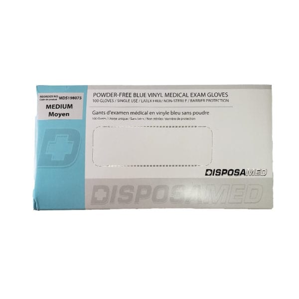 Wholesale Blue Vinyl Examination Gloves Medical –  1000 Pack (Size: M) - Image 2
