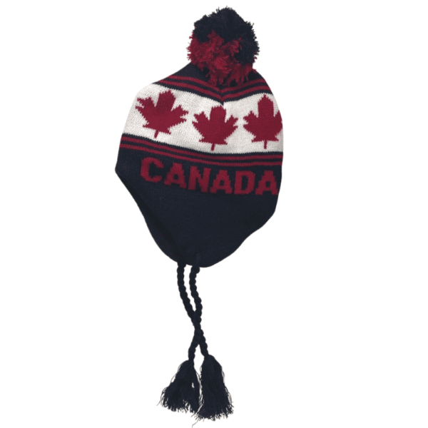 Wholesale Adult Canada Winter Hat with Toggle Ties - Asst. - Image 2