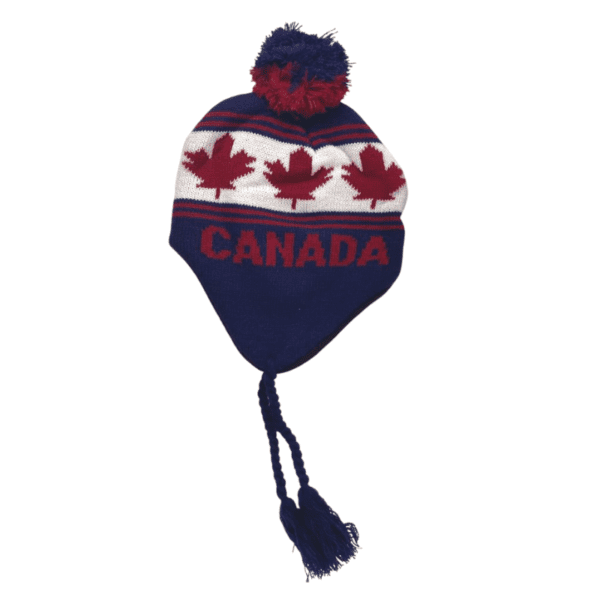 Wholesale Adult Canada Winter Hat with Toggle Ties - Asst. - Image 3