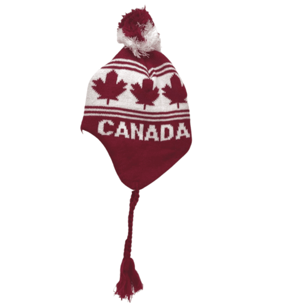 Wholesale Adult Canada Winter Hat with Toggle Ties - Asst. - Image 4