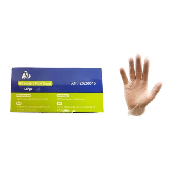 Wholesale Clear Vinyl Disposable Gloves Medical - 1000 Pack (Size: L)