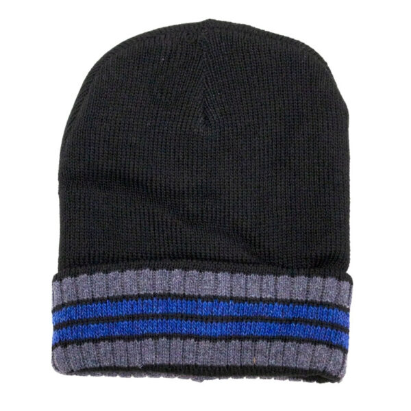 Wholesale Adult Winter Toque, Fur Lined with Stripes - Asst. Colour - Image 5