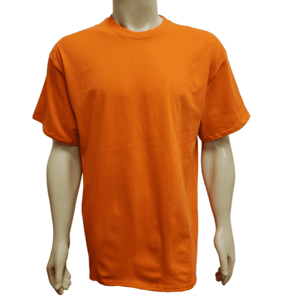 Wholesale Adult Crew T-shirt - Orange (Size XL)
