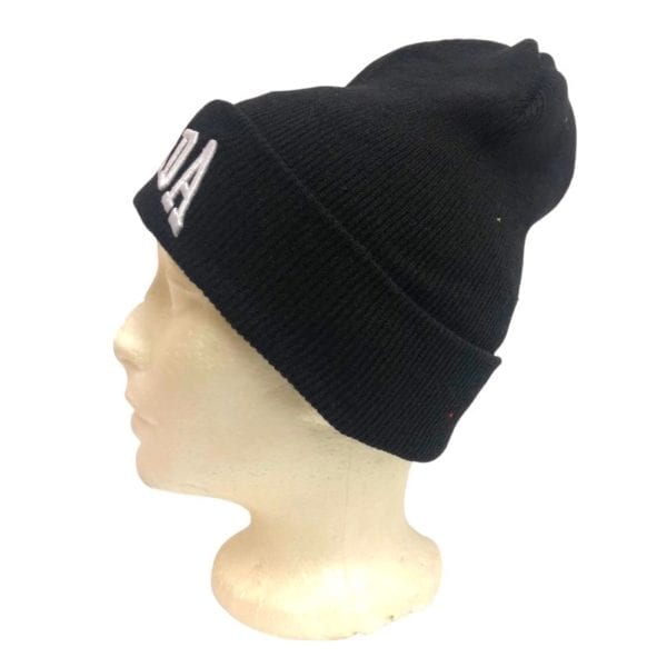 Wholesale Adult Canada Cuff Toque – Red & Black - Image 3