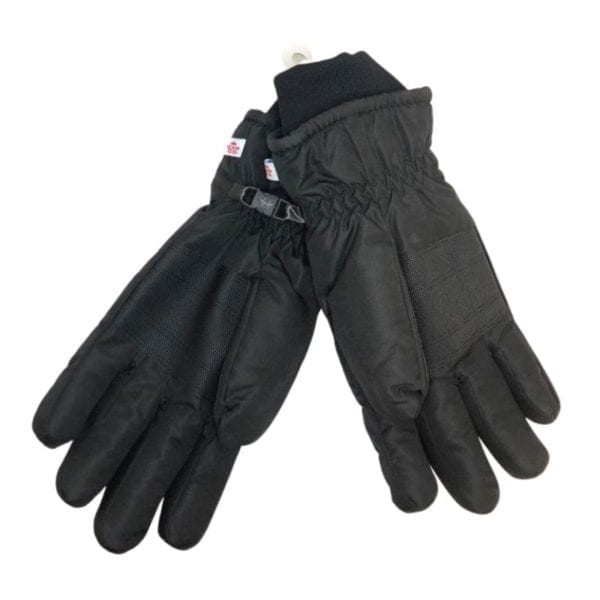 Wholesale Adult Brand Name Ski Gloves- Black – (Size S-XL) - Image 2