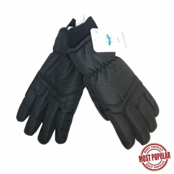 Wholesale Adult Brand Name Ski Gloves- Black – (Size S-XL)