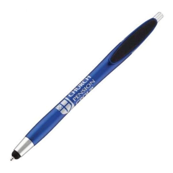 Custom Cloud Pen With Stylus & Micro Fiber Clip for Screen Cleaning - Image 5