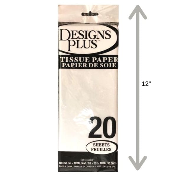 Wholesale Tissue Paper - White, 20-Pack, 20" ($0.08 Each)