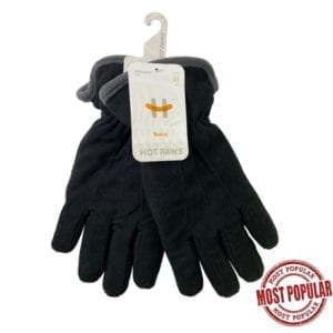 Wholesale Adult Brand Name Fleece Glove Black S-Xl