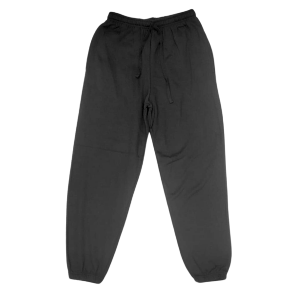 Wholesale Adult Fleece Track Pant- Black- Size Large