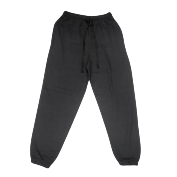 Wholesale Adult Fleece Track Pant- Black- Size Medium - Image 3