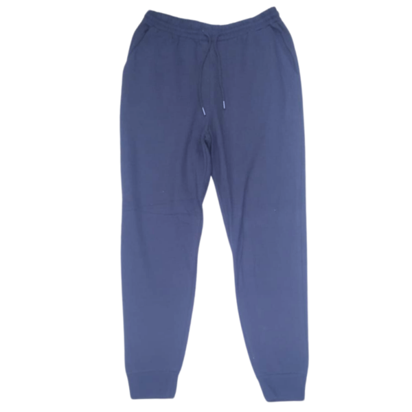Wholesale Adult Fleece Track Pant- Navy- Size Large - Image 2