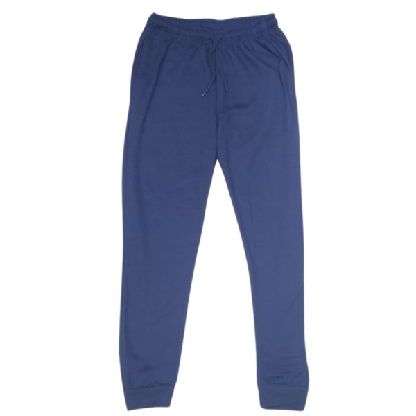 Wholesale Adult Fleece Track Pant- Navy- Size Large - Image 3