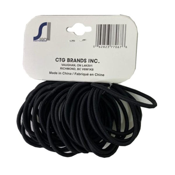 Wholesale Black Hair Elastics - 30-Pack ($0.05 each) - Image 2