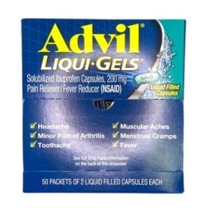 Wholesale Advil Liquid Gel Dispenser 200 MG ( 50 x 2pks )