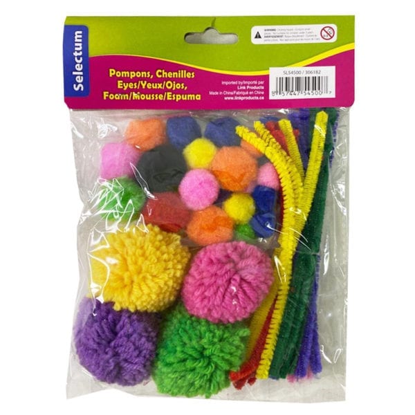 Wholesale Selectum Kid's Craft Set with Chenilles, Pom Poms, Googly Eyes - Image 2