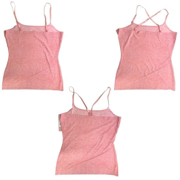Wholesale Brand Name Ladies' Seamless Camisole - Heather Pink (Size S-XL) - Image 3