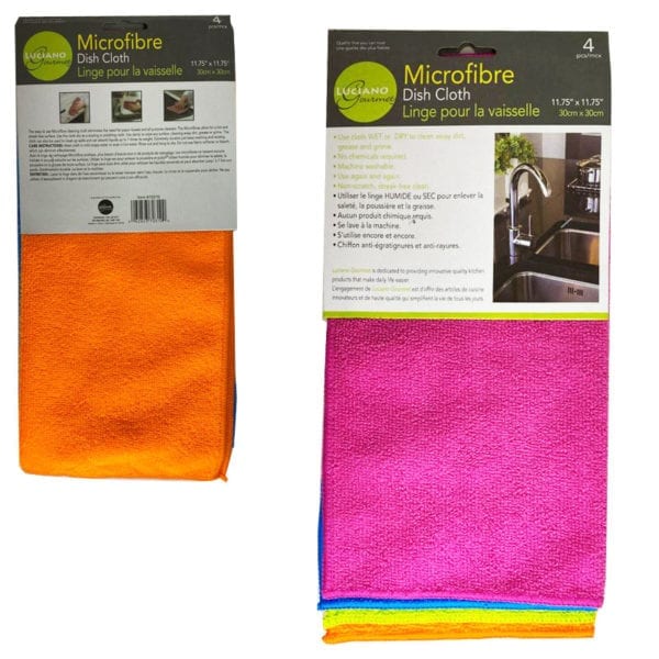 Wholesale Microfiber Dishcloth - 4 Pack - 11.75"x11.75" - Image 2