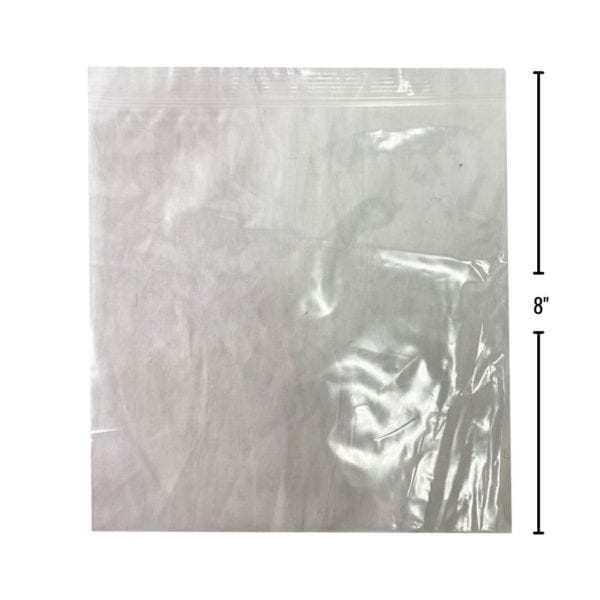 Wholesale Resealable Ziplock Bags – 8″ x 8″