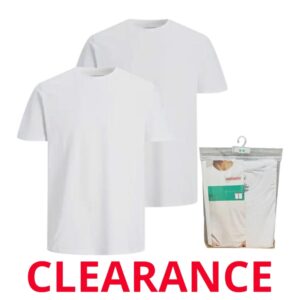 Wholesale Brand Name Adult White Crew Neck T-Shirt, 2-Pack (Size_ M) ($4.00 Each)