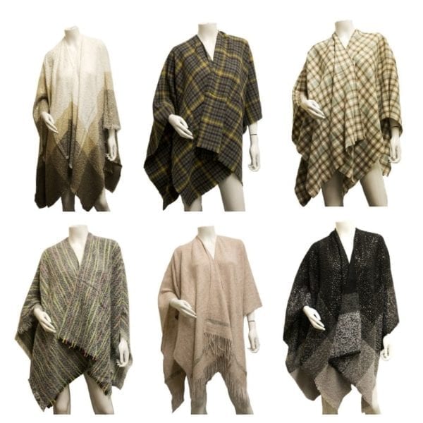 Wholesale Ladies’ Designer Ruana – Assorted Colours and Prints - Image 10