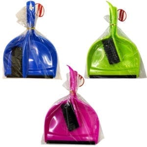 Wholesale Hand Dustpan and Brush - Asst Colours