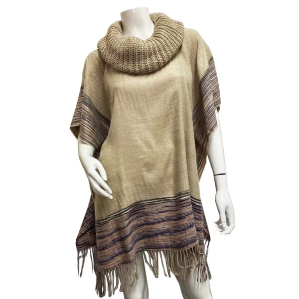 Wholesale Ladies’ Designer Poncho – Asst. Colours and Prints - Image 7