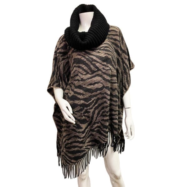 Wholesale Ladies’ Designer Poncho – Asst. Colours and Prints - Image 10