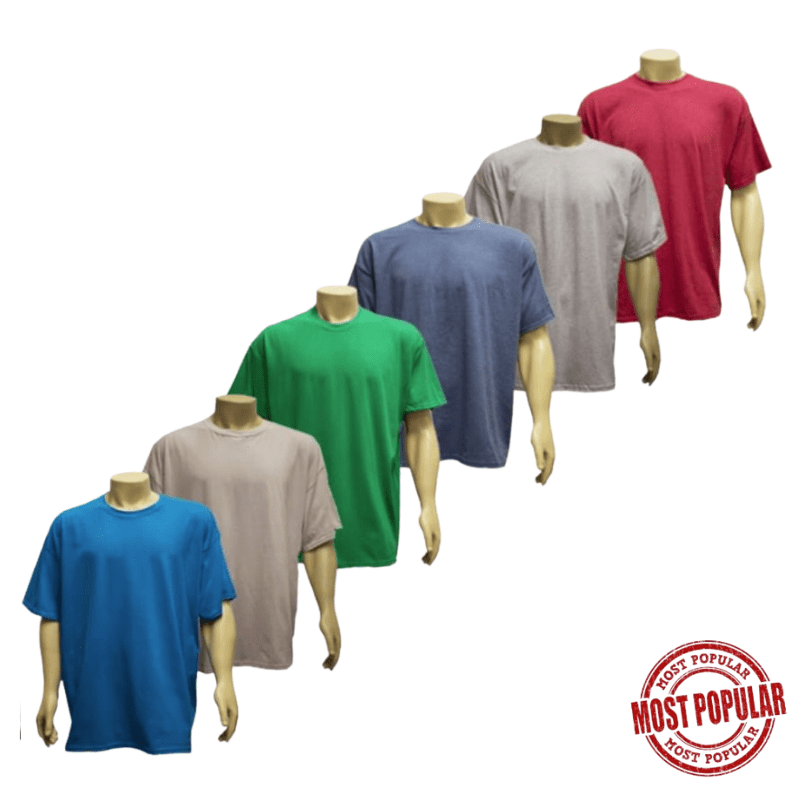 Wholesale Adult SoftStyle Cotton Tshirt Assorted Colours (Size 2X